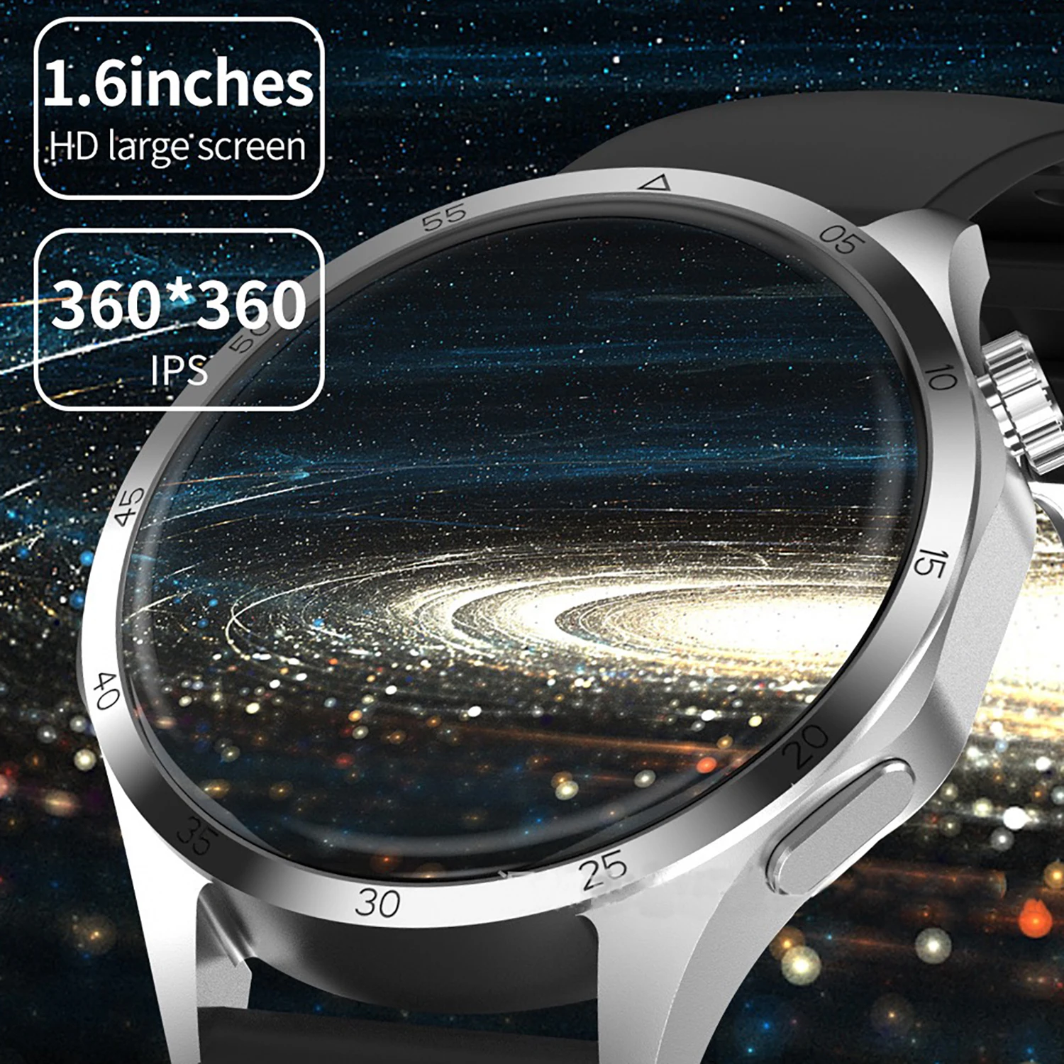 GT4 Pro NFC GPS Sport Smart Watch Men 360*360 AMOLED Screen Heart rate Bluetooth call IP68 Waterproof Smartwatch 2025New Watches 4