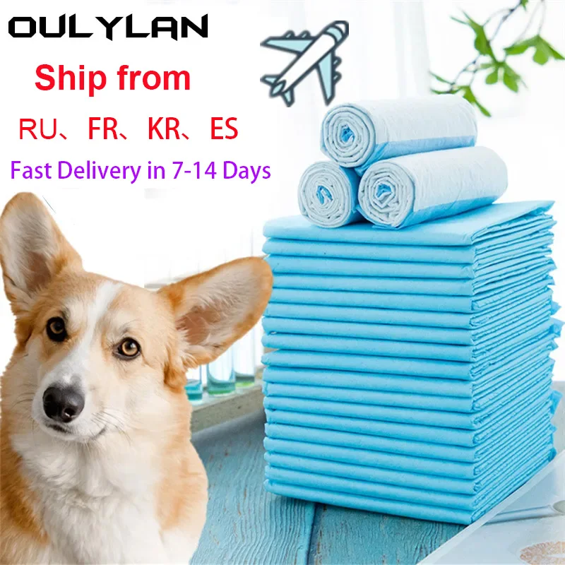 

Oulylan Super Absorbent Pet Diaper Dog Training Pee Pads Disposable Healthy Nappy Mat For Cats Dog Diapers Quick-dry Surface Mat