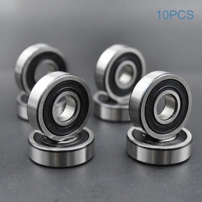 10pcs ABEC 5 608 606 607 609 625 626 627 628 2RS Bearings Bore 5mm 6mm 7mm 8mm 9mm Roller Wheel Lubricated Sealed Bearing
