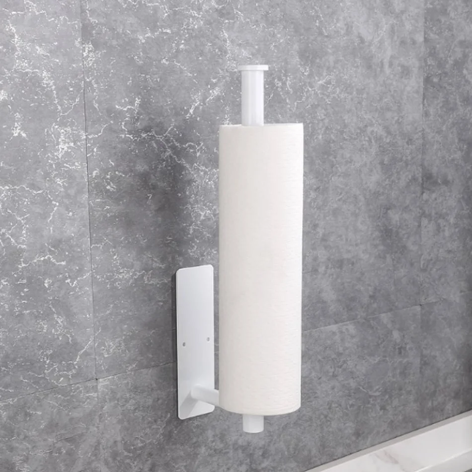 Paper Roll Holder Adhesive Stainless Steel Bathroom Toilet Kitchen Paper Towel Holder Tissue Hanging paper towel holder toilet paper holder toilet roll holder tissue holder