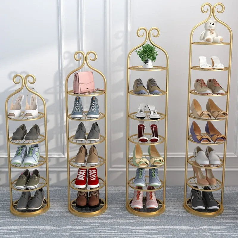 

European Iron Shoes Organizers Multilayer Structure Shoe Rack Stable Load-bearing Shoe Cabinet Versatile Scene Shoe Shelf