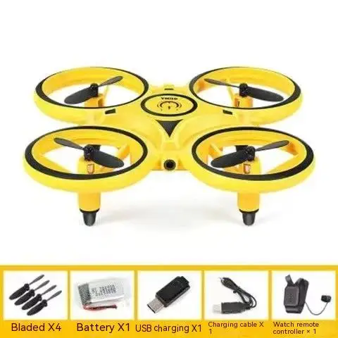 Rc Gesto intelligente Induzione Uav Disco volante Orologio Quadcopter Sospensione resistente alla caduta Giocattolo per piccoli aerei con telecomando - Image 6