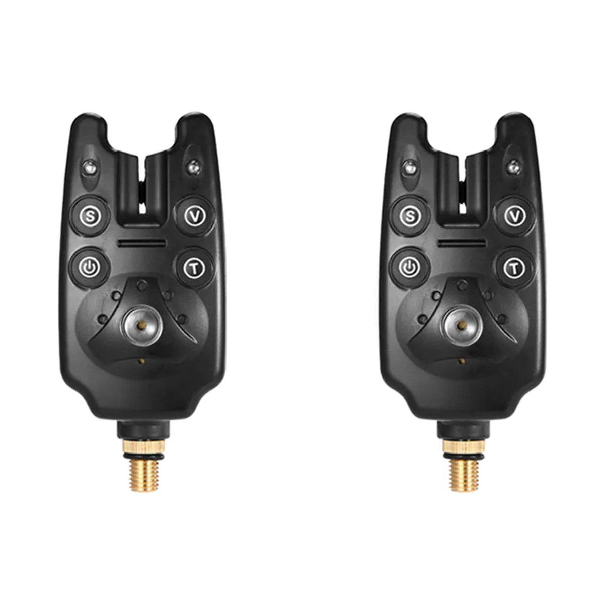 BAAU 2X Carp Fishing Bite Alarm with Volume Sensitivity Control LED Indicator Fishing Electronic Alarm