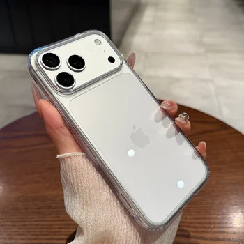 Luxury Transparent Soft Acrylic Phone Case For iPhone 17 16 15 14 13 12 11 Pro Max XS X XR 7 8 Plus Mini Shockproof Bumper Cover 1