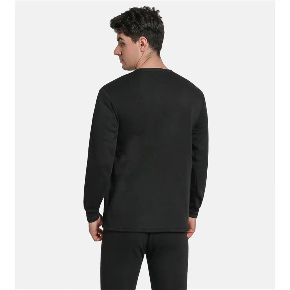 Description Picture 5 of itemThermal Underwear Set for Men Soft Fleece Lined Long Johns Set Men's Top & Bottom Set Winter Cold Weather Thermal Clothes