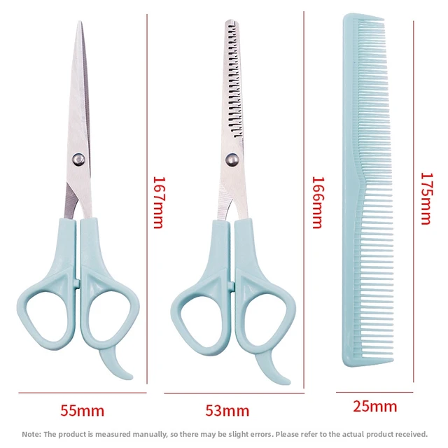 3pcs Household Hairdressing Thinning Shears Hair Cutting Flat Tooth Scissor Comb Set Hair Styling Tools Hair Scissors 2