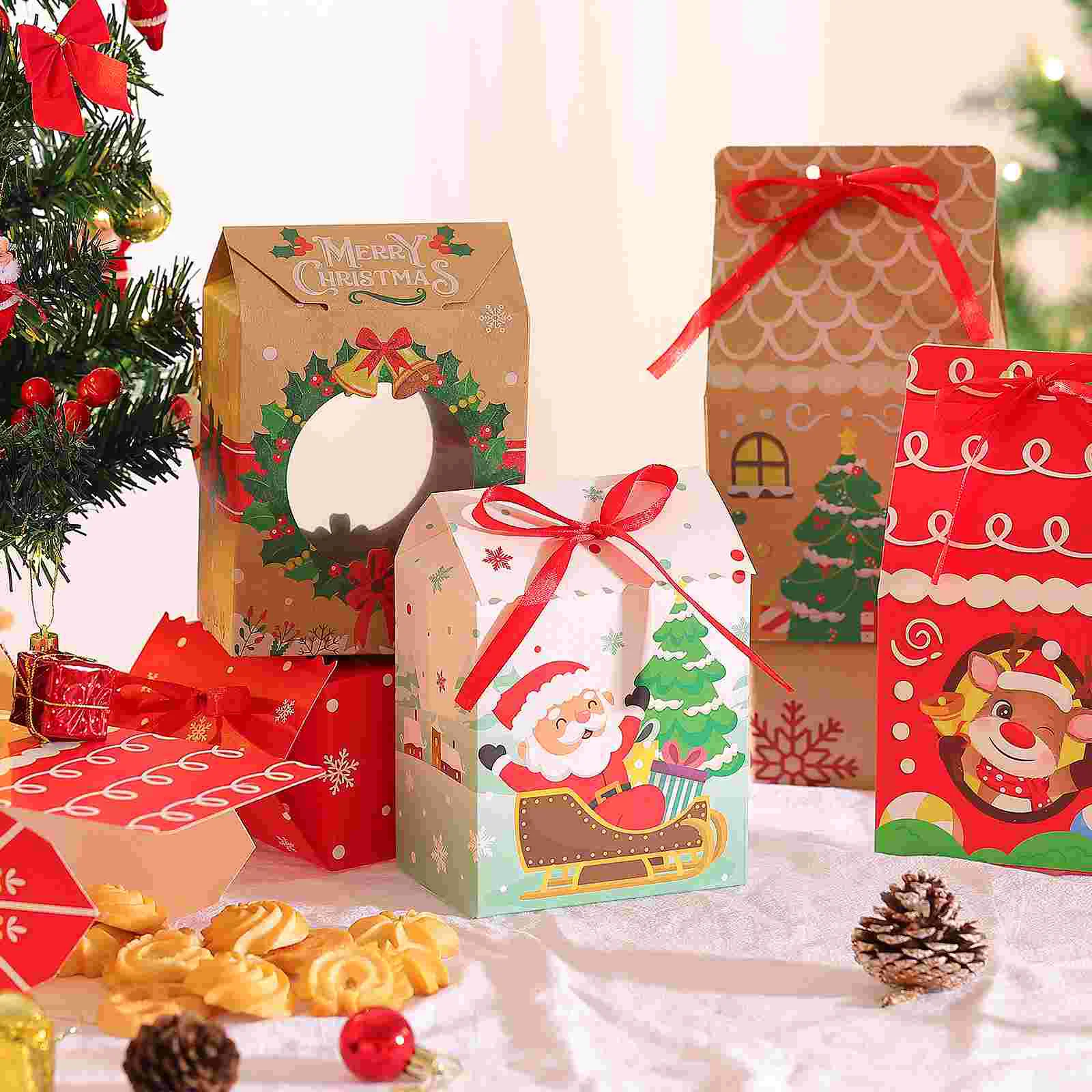 

Cookie Tins with Lids for Gift Giving Candy Box Boxes Presents Christmas Holders