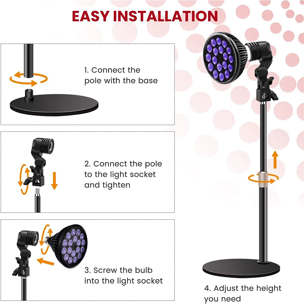 Ultraviolet Tanning Lamp 54W Solarium Lamp For Tanning Body Skincare 18 LEDs Skin Care For Bronzed Skin Light 460nm&480nm