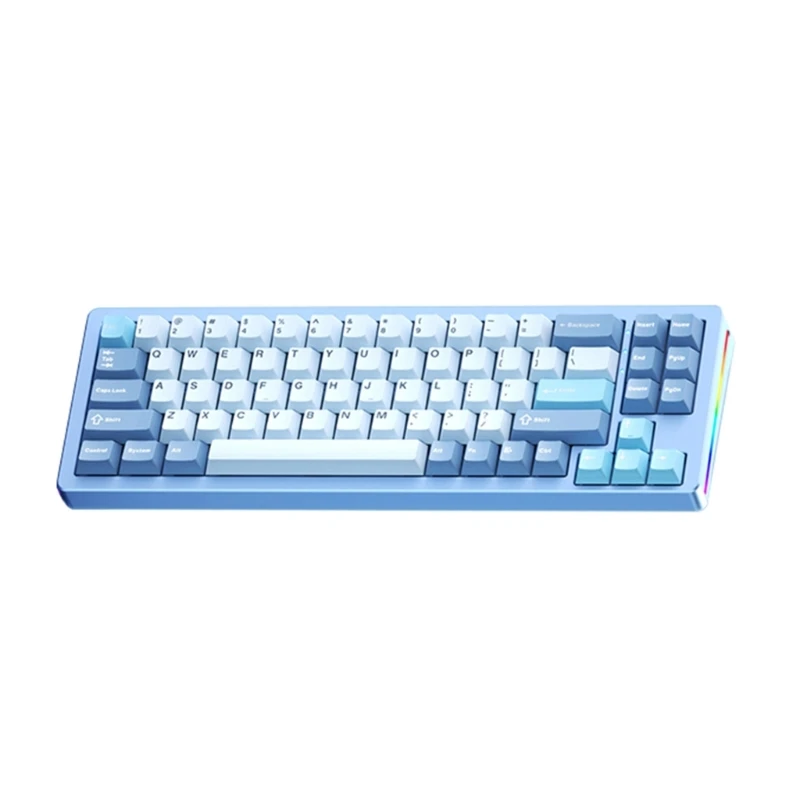 무선 RGB+BT5.0+2.4Ghz TypeC 와이어 게이밍 키보드 71키 핫스왑 가능