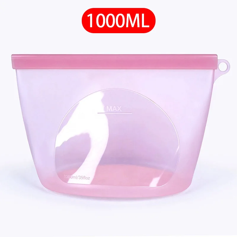 Eco-Friendly Reusable Silicone Food Storage Bag