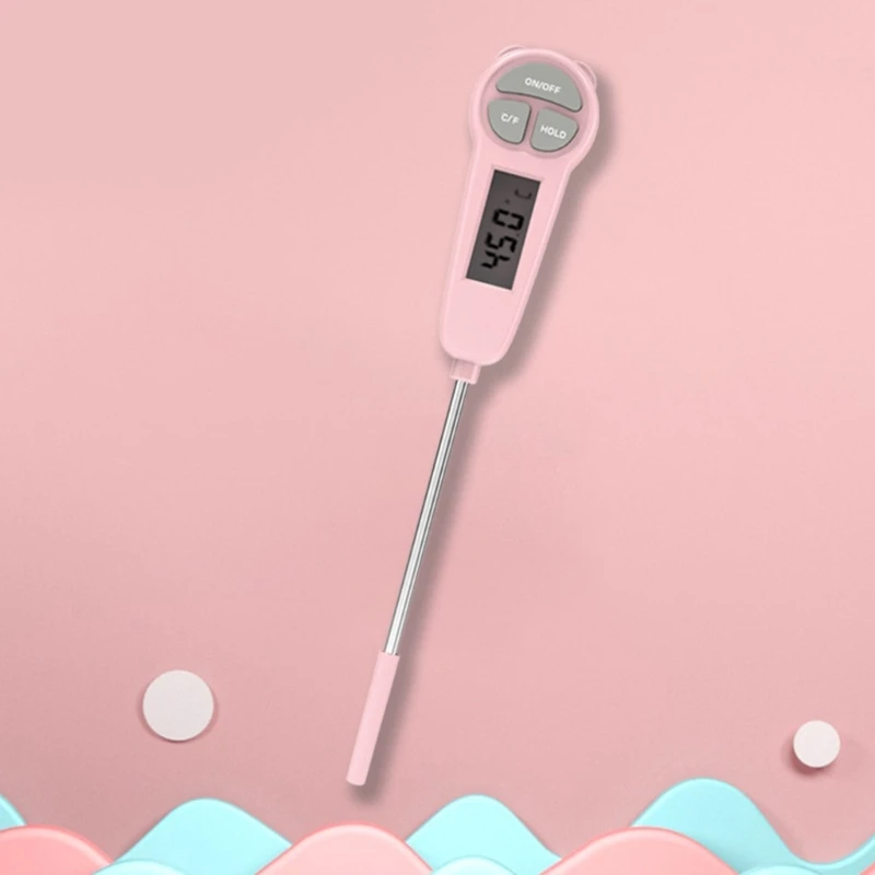 디지털 요리 온도계 주방기구 베이킹 디지털 온도계 즉시 읽기 LCD 디스플레이 고기 식품 온도계