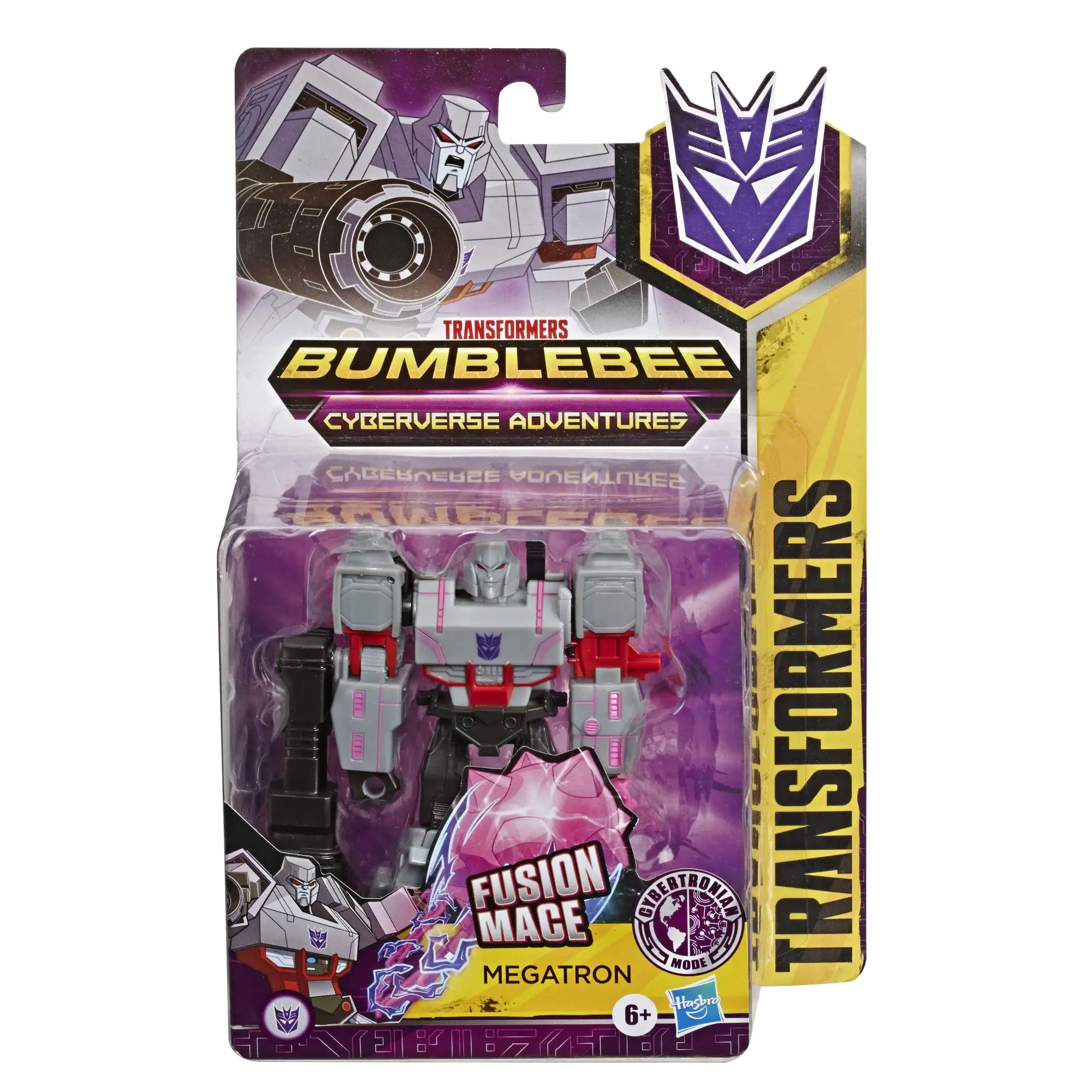 

Hasbro Transformers Bumblebee Cyberverse Adventures Attackers Warrior Class Megatron Action Figure Toy for Birthday Gift E4312