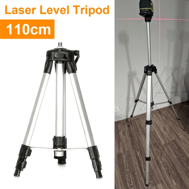 Trépied de niveau laser réglable en hauteur épaisse, trépied en