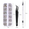 3Pcs/Set Nails Art Accesorios Multi-Size Rhinestones 3D Crystal DIY Decorations Glitter Crystal Rivet Gem 3D Nail Supplies 4