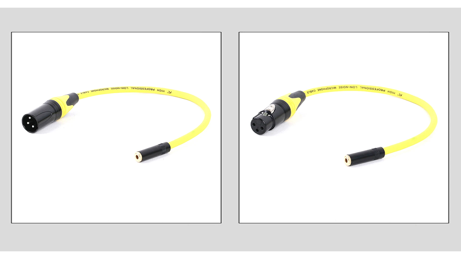 Guerguo xlr zu 3,5 Stereo kabel, symmetrische xlr Buchse/Stecker zu 0,3mm Buchse trs Mini-Buchse Audio-Konverter Adapter kabel M-20M – Detail 4