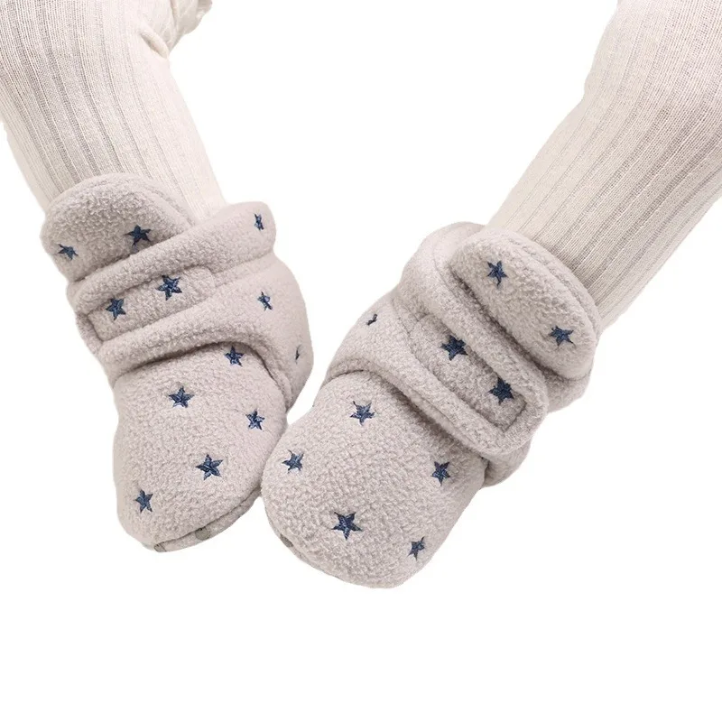 0-1Y Winter Cute Cartoon Baby Boots for Boys and Girls Cotton Soft Sole Anti slip and Warm Preschool Children's Walking Shoes