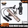 WADSN M600 M300 M600W M300W  Tactical Strobe Flashlight Scout Light LED Hunting Rifle Weapon Accessories Fit 20mm Picatinny Rail 1