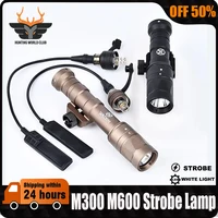 WADSN M600 M300 M600W M300W  Tactical Strobe Flashlight Scout Light LED Hunting Rifle Weapon Accessories Fit 20mm Picatinny Rail 1