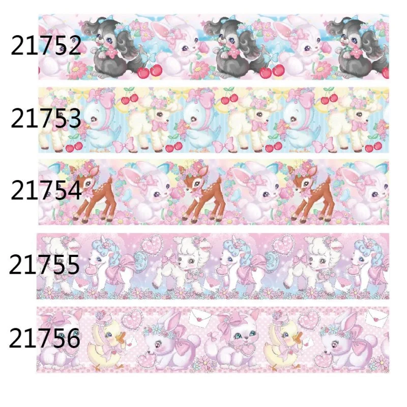 

10Yards Cute Animal Cartoon Printed Grosgrain Ribbon for Hairbows DIY Sewing AccessoriesCraft Supplies Handmade Materials