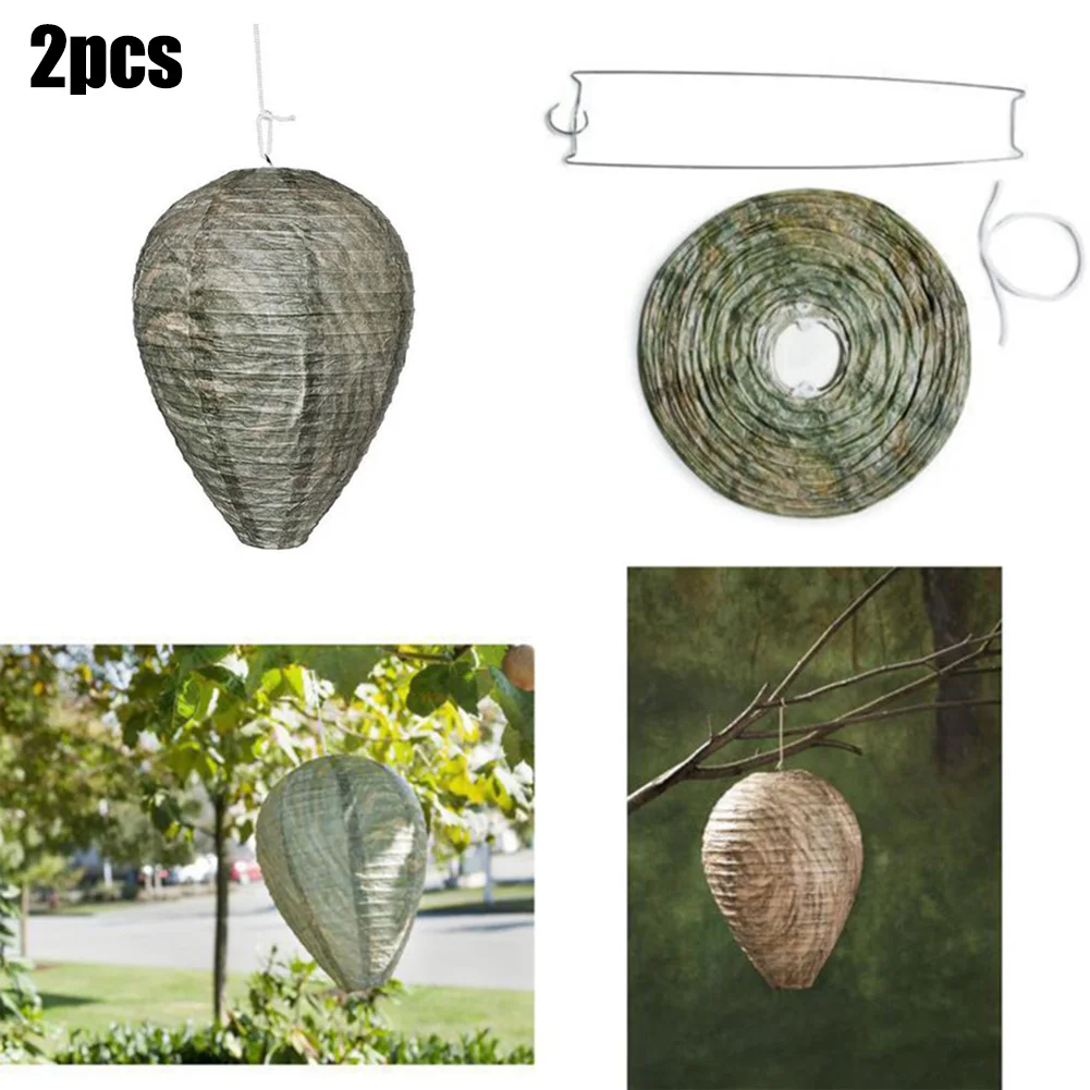 2Pcs-Outdoor-Simulated-Wasp-Nests-Hanging-Fake-Wasp-Nest-Decoy-Paper-Lanterns-Deterrent-For-Wasps-Hornet.jpeg 2Db Kültéri Szimulált Darázsfészek Lógó Hamis Darázs -Fészek Depoy Papír Lámpák Elrettentő Eszköze A Darázsok Hornet Kertészeti Szerszámához Bbq -Hoz - Image 5