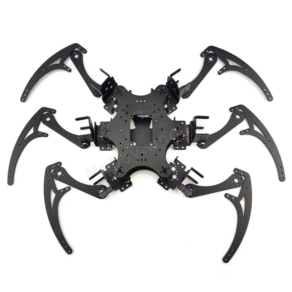 Classic Hexapod Spider Robot Bracket set 18DOF Six-Legged Aluminium Alloy Bracket kit- No Servos set robot diy kit robot arm kit