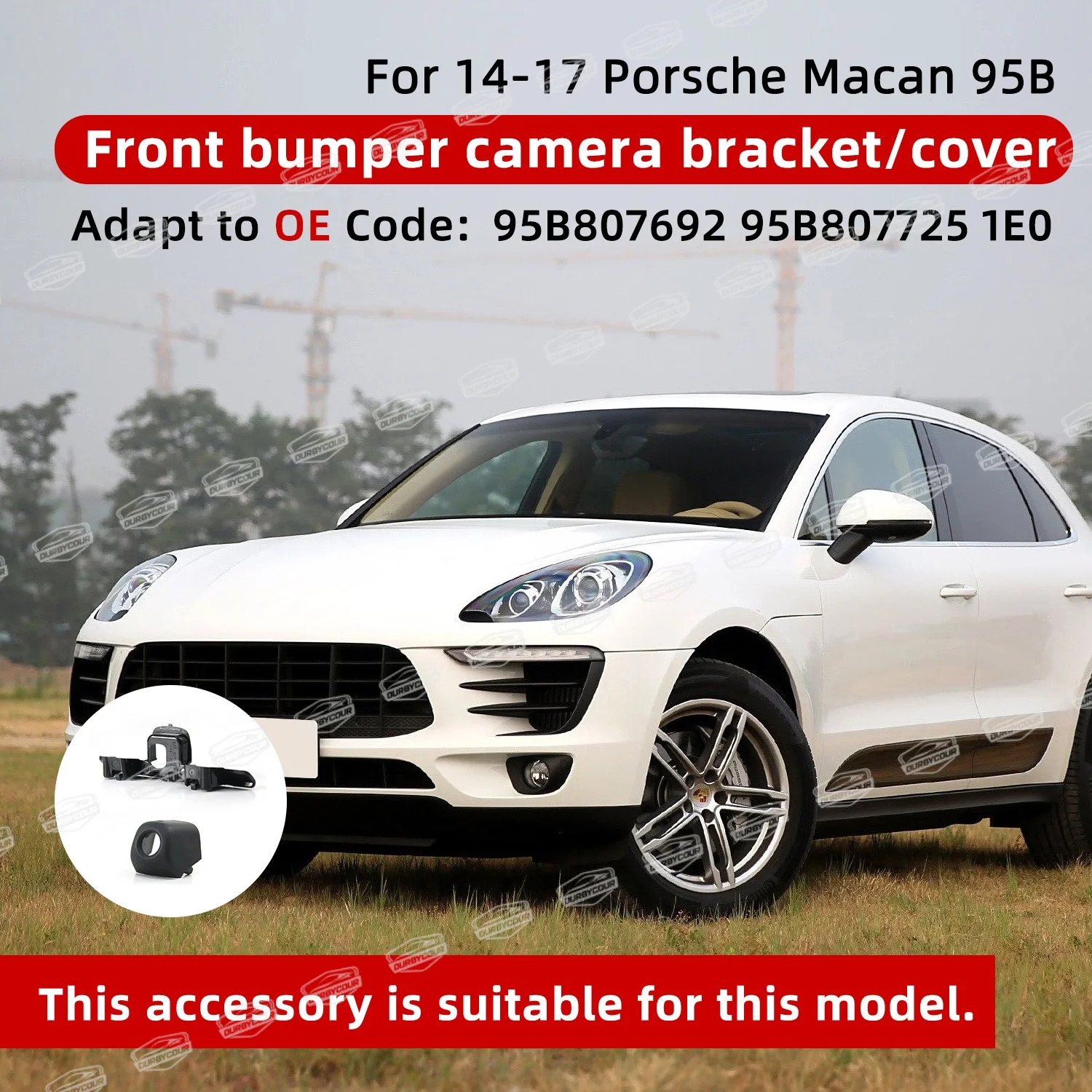 2014-2017 Porsche Macan 95B.1 OE 앞 범퍼 카메라 커버 OE95B 8077251 E0 브래킷 OE95B 807692 OE 교체 부품