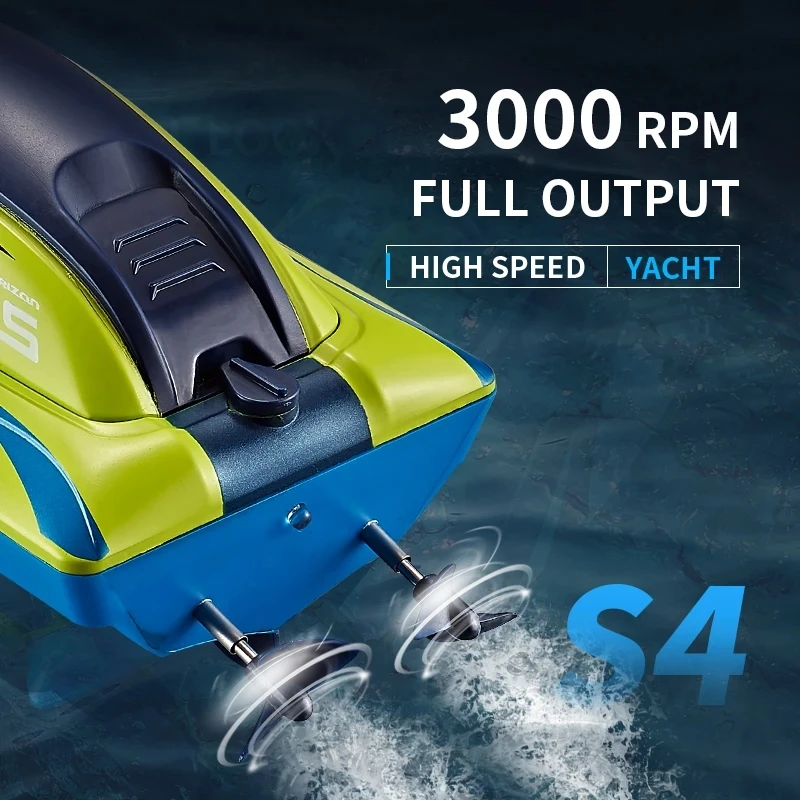 New 2.4G RC Boat 15km/h Dual Motor Waterproof High-speed Boat Summer Outdoore Water Remote Control Ship Toys Gift for Boys Girls 6