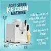 Easy-Dispensing Soft Serve Ice Cream & Frozen Dessert Machine, Makes 1 Quart of Ice Cream, Milkshakes, Frozen Yogurt 2