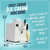 Easy-Dispensing Soft Serve Ice Cream & Frozen Dessert Machine, Makes 1 Quart of Ice Cream, Milkshakes, Frozen Yogurt 2