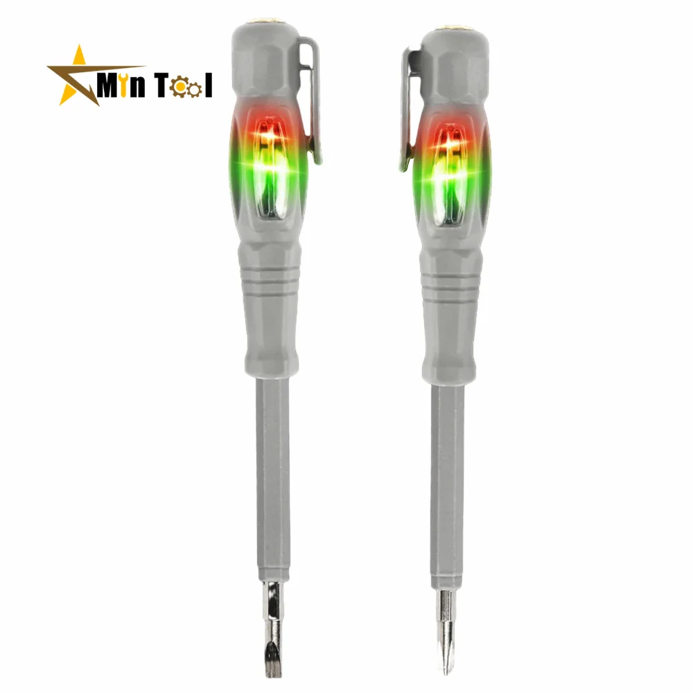 AC24-250V Neon Bulb Indicator Meter Electric Pen Insulated Highlight Pocket Tester Pen Screwdriver for Electrician Tool 2