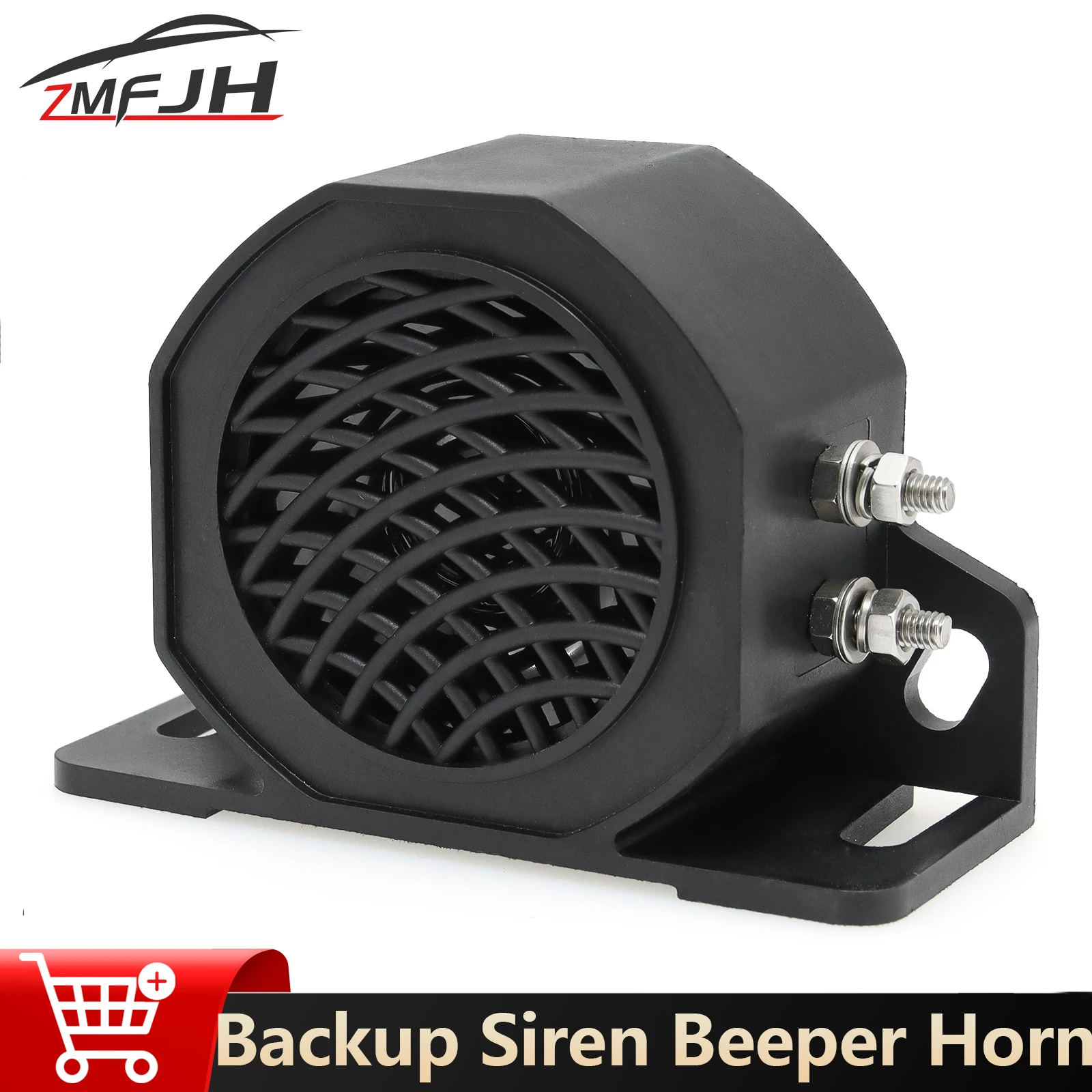 107db Decibel Backup Siren Beeper Buzzer Sound Warning Alarm Horn Car Truck Reversing Reminders Vehicle Horn 12-48V