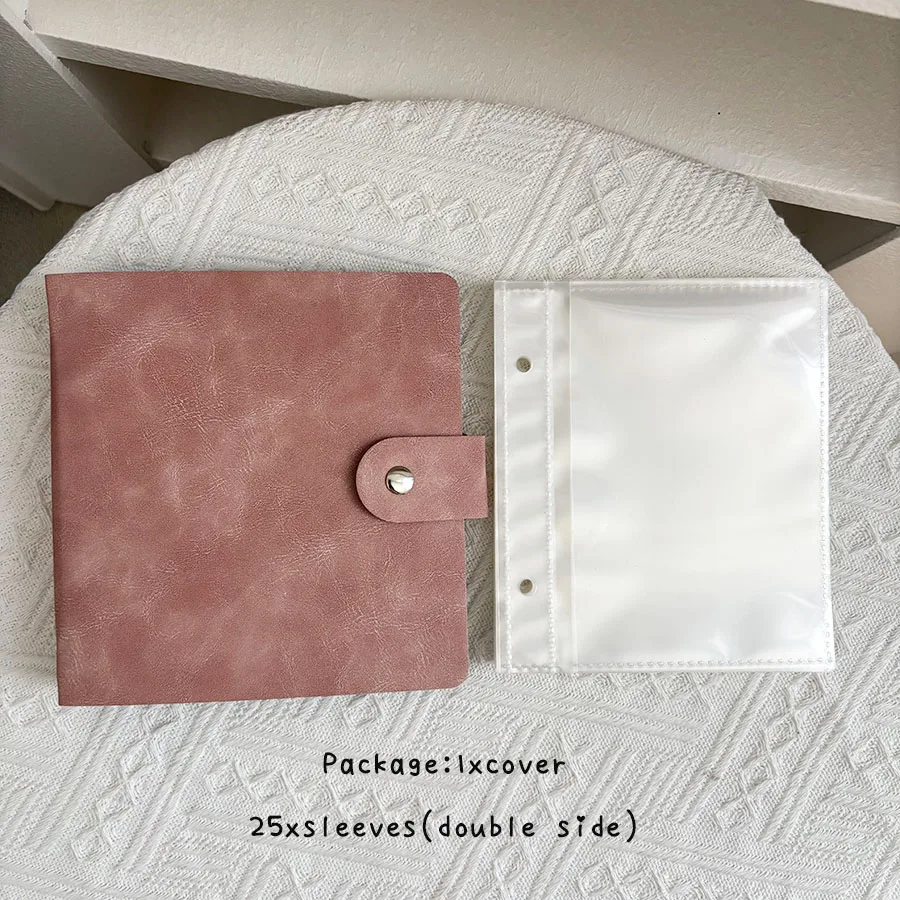 Deluxe Loose Leaf Seed Storage Album with PU Leather Cover and 50 Pockets