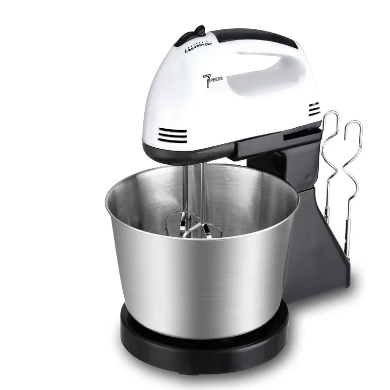 110V/220V Stand Food Mixers Kitchen Electric Food Blender Desktop Egg Whisk Cream Cake Dough Kneader Milk Frother Processor