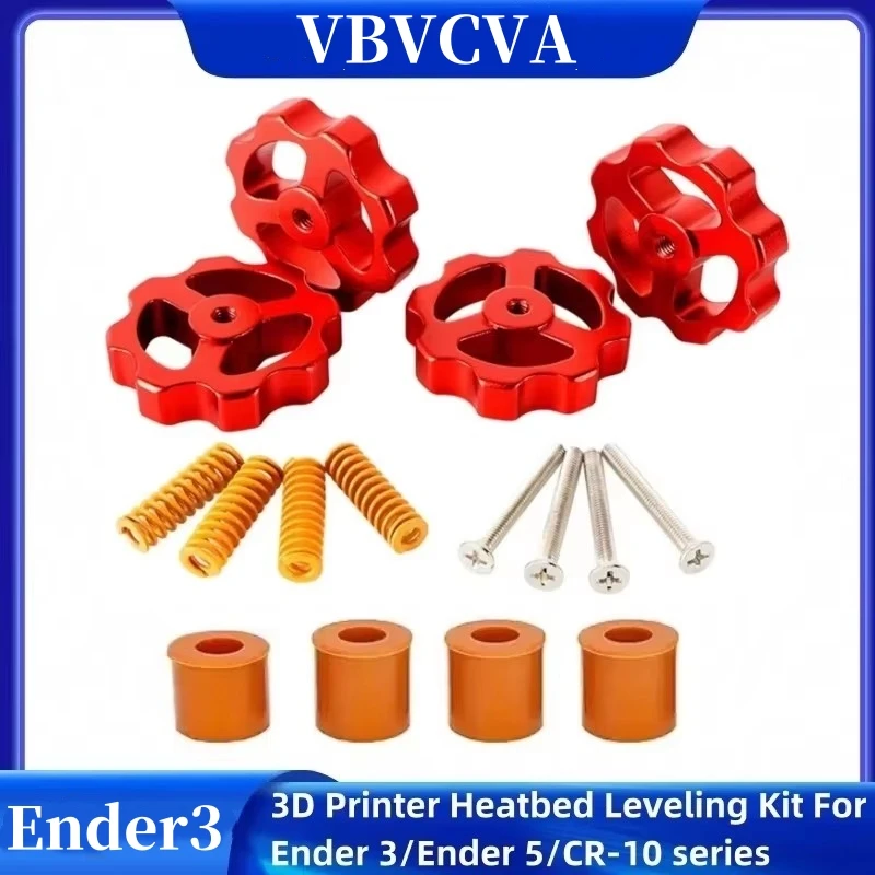 BZ 3D Ender 3 Molle Upgrade Kit Livellamento Stampante 3D 4 Di Dado Di Letto Livellamento Alluminio 8 Molle A Letto Caldo Per Ender 3/Pro/V2/Ender 5/Ender 3 Neo/Ender 3 S1/CR-10 - Foto 8