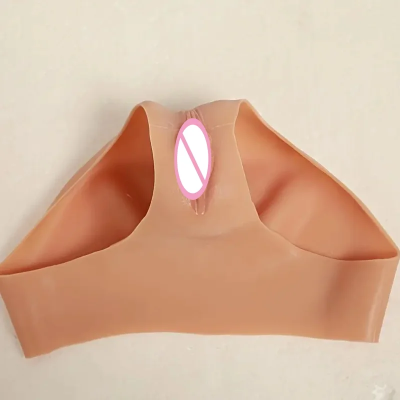 Silicone Dildo Triangles Sissy Crossdressing Concealable Fake Vagina Insertable Male Pretender Panties Adult Fetish Sex Toys 18+