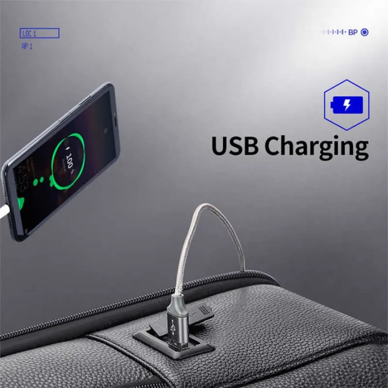 BOPAI Wholesale High End Bsci Bopai Business Cowhide Anti Theft 15.6 Inch Laptop Usb Charging Custom Luxury Men Real Leather Bac 3