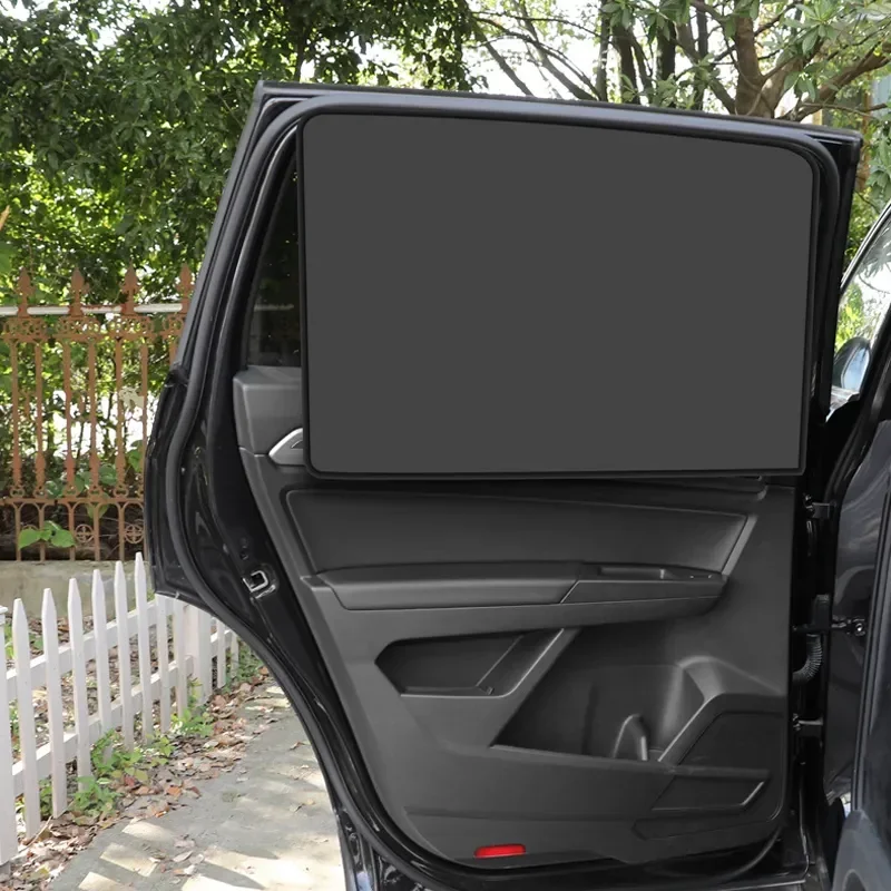Universal Car Sunshade Window Heat Sunshade Insulation Cloth Cover Magnetic Suction Sunshade Car Side Windshield Sunshade