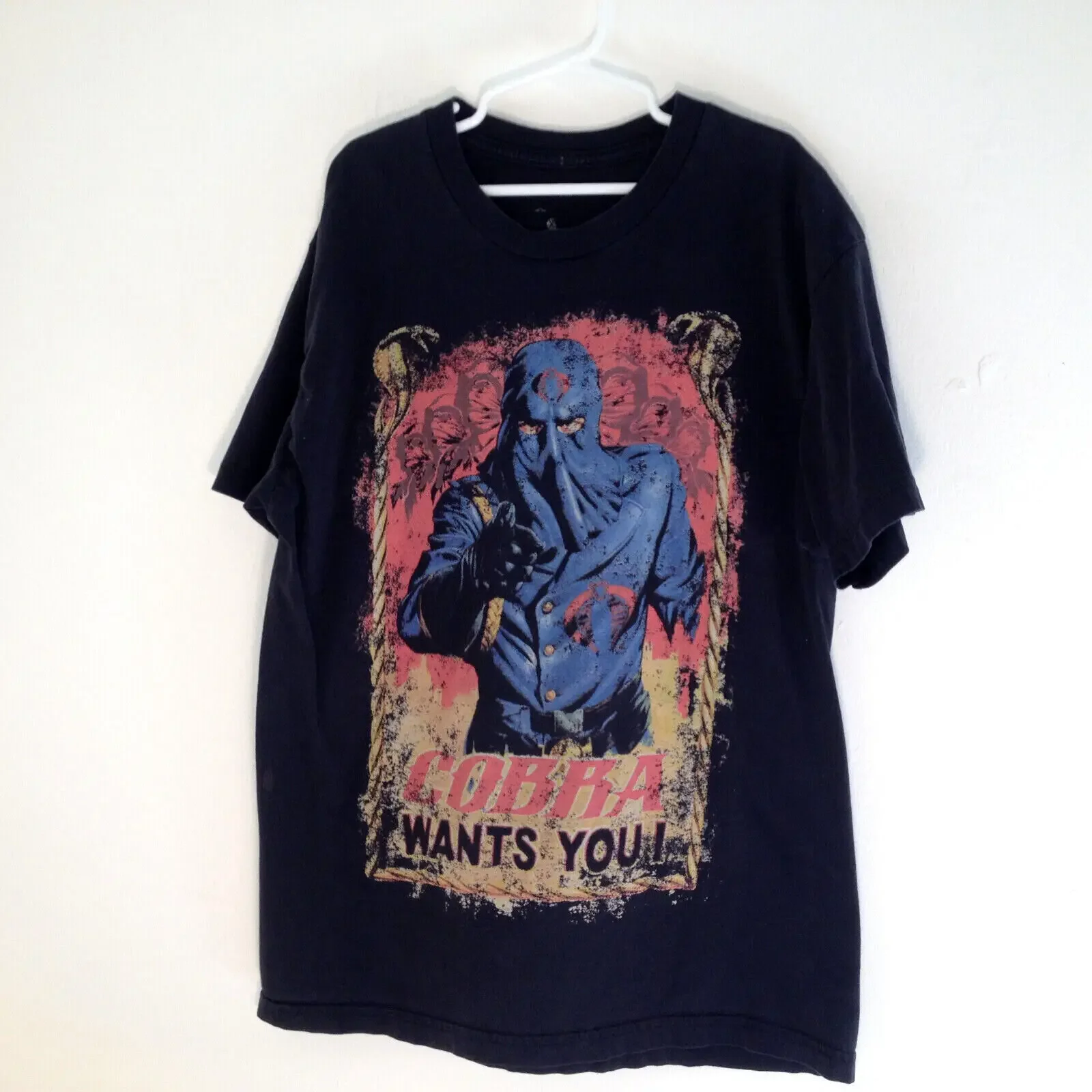 Cobra Ti Vuole Cobra Commander G.I. Joe Black T-Shirt Uomo Xs
