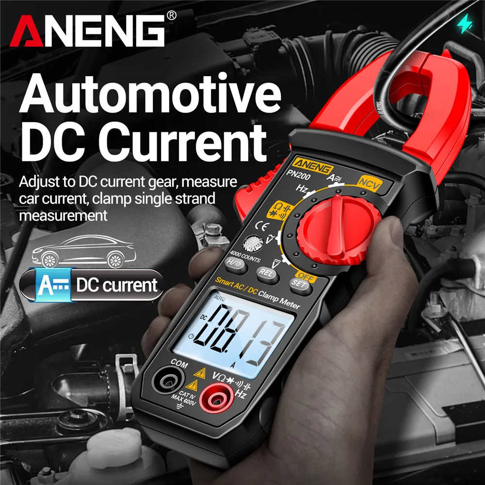 ANENG PN200 클램프 미터 & A3010 펜 멀티미터 세트 | DIY 및 전문가를 위한 AC/DC 전압, 전류, 저항 측정