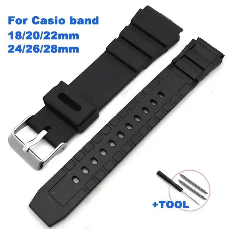 Enhanced Waterproof Silicone Watch Strap - Men's & Women's Sizes