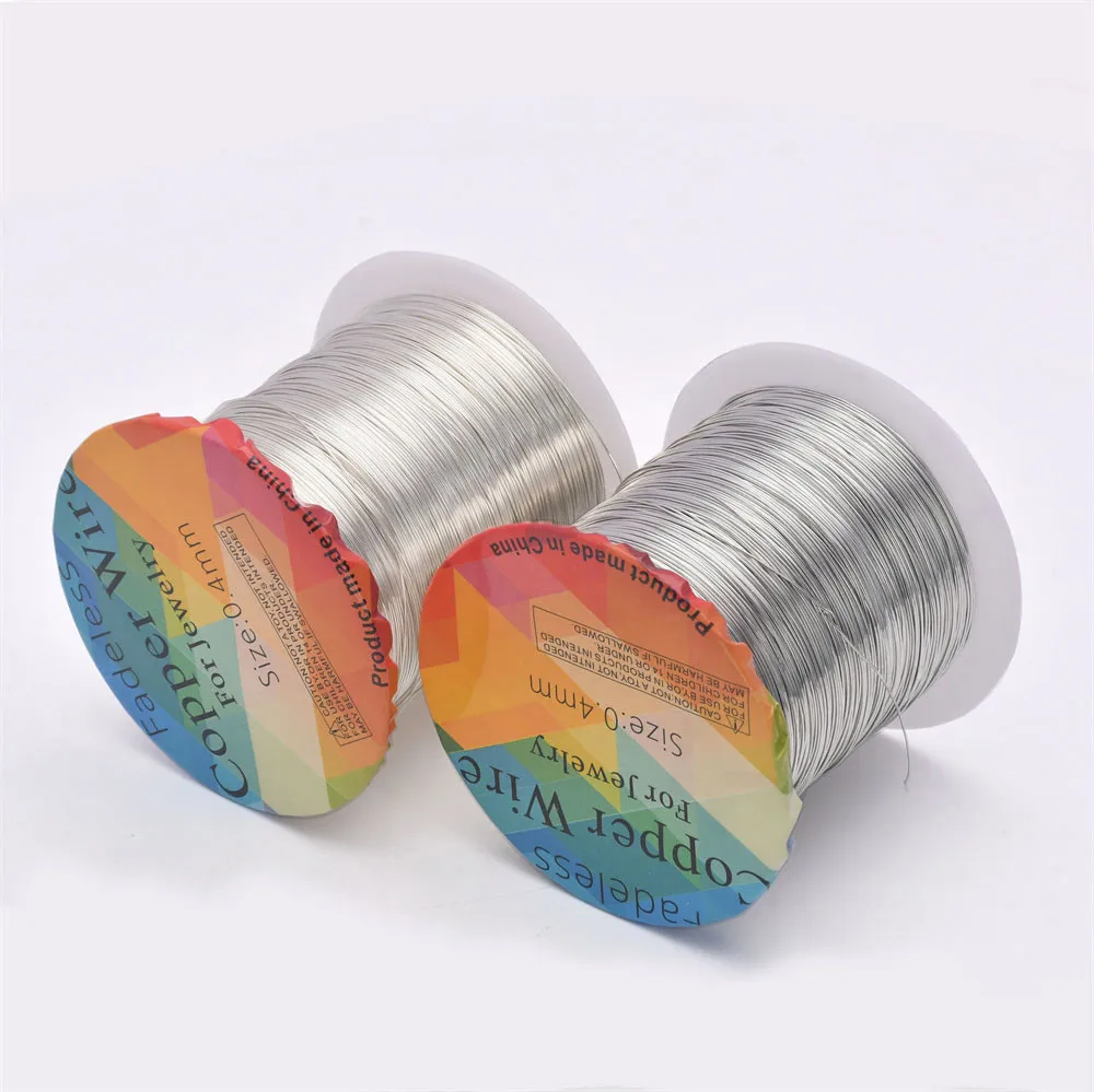 18 bis 32 Gauge Perlendraht Kupferdraht Schmuckschnur Schnur für DIY Armband Halskette Herstellung Zubehör Geschenke – Detail 6