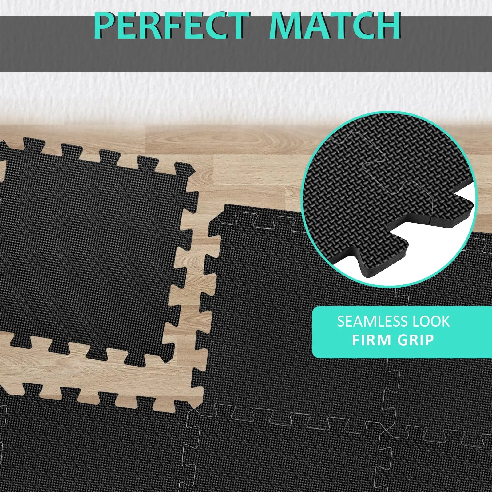 Sports Floor Mats 6 18pcs Gym Flooring Set EVA Interlocking Foam Floor Tiles for Home Gym Play Workout Exercise Mats Fitness Puzzle Exercise Mat