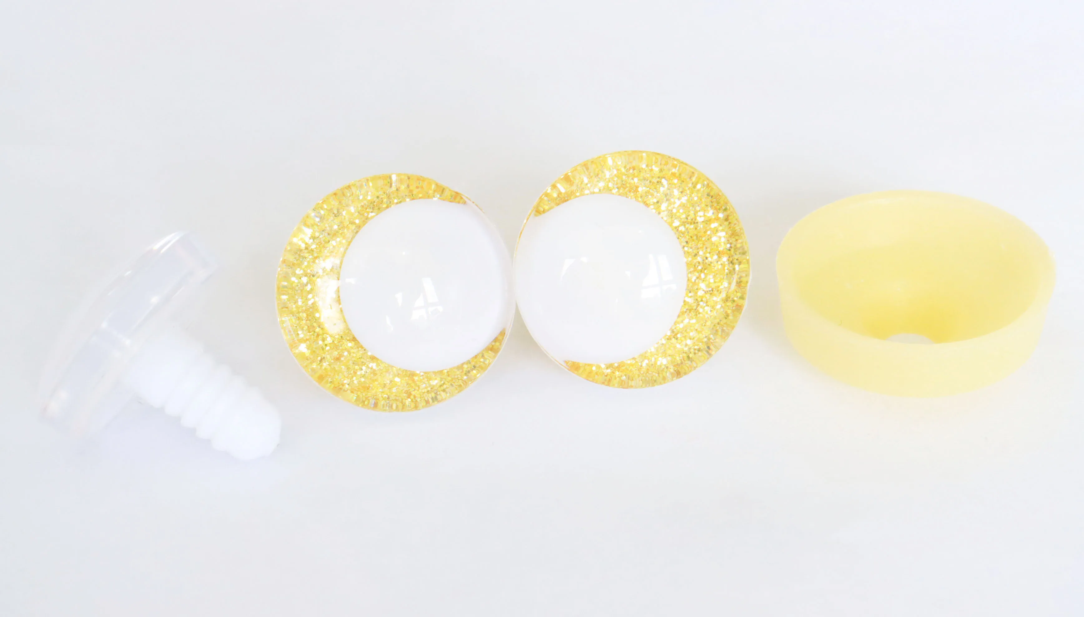20pcs Multicolor 14mm-35mm Glitter Comical Toy Eyes with Hard Washers