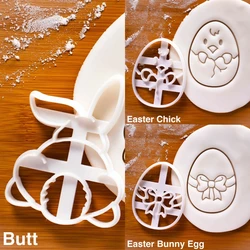 Easter Bunny Cookie Cutter Set - Festive Baking & Decorating Tool Kit (Set E  3pcs)