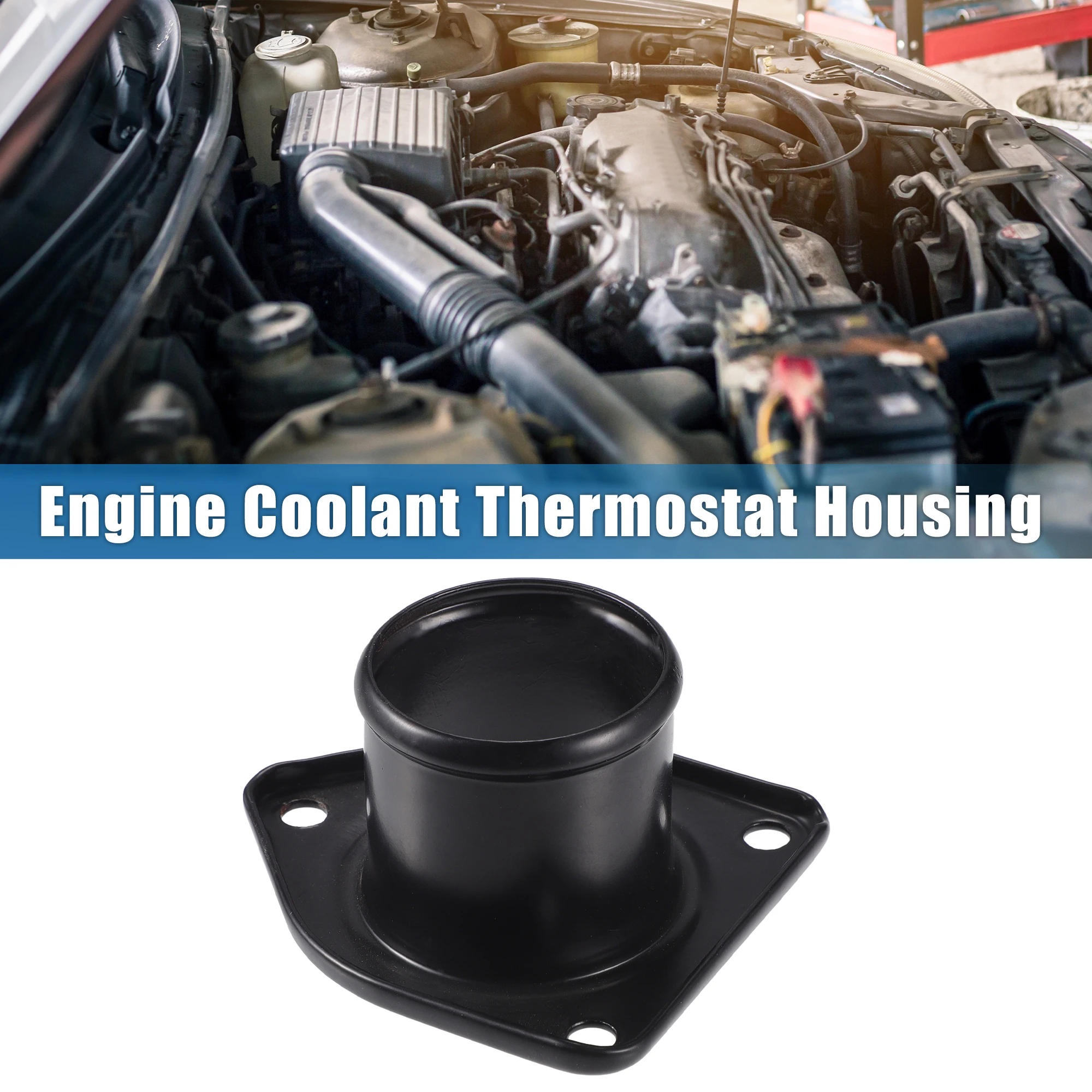 Alloggiamento Del Termostato Del Liquido Di Raffreddamento Del Motore Uxcell No.F81Z8592Aa Per Ford E-350 Club Wagon V8 445 7.3L 2003-2004 Per Ford F-