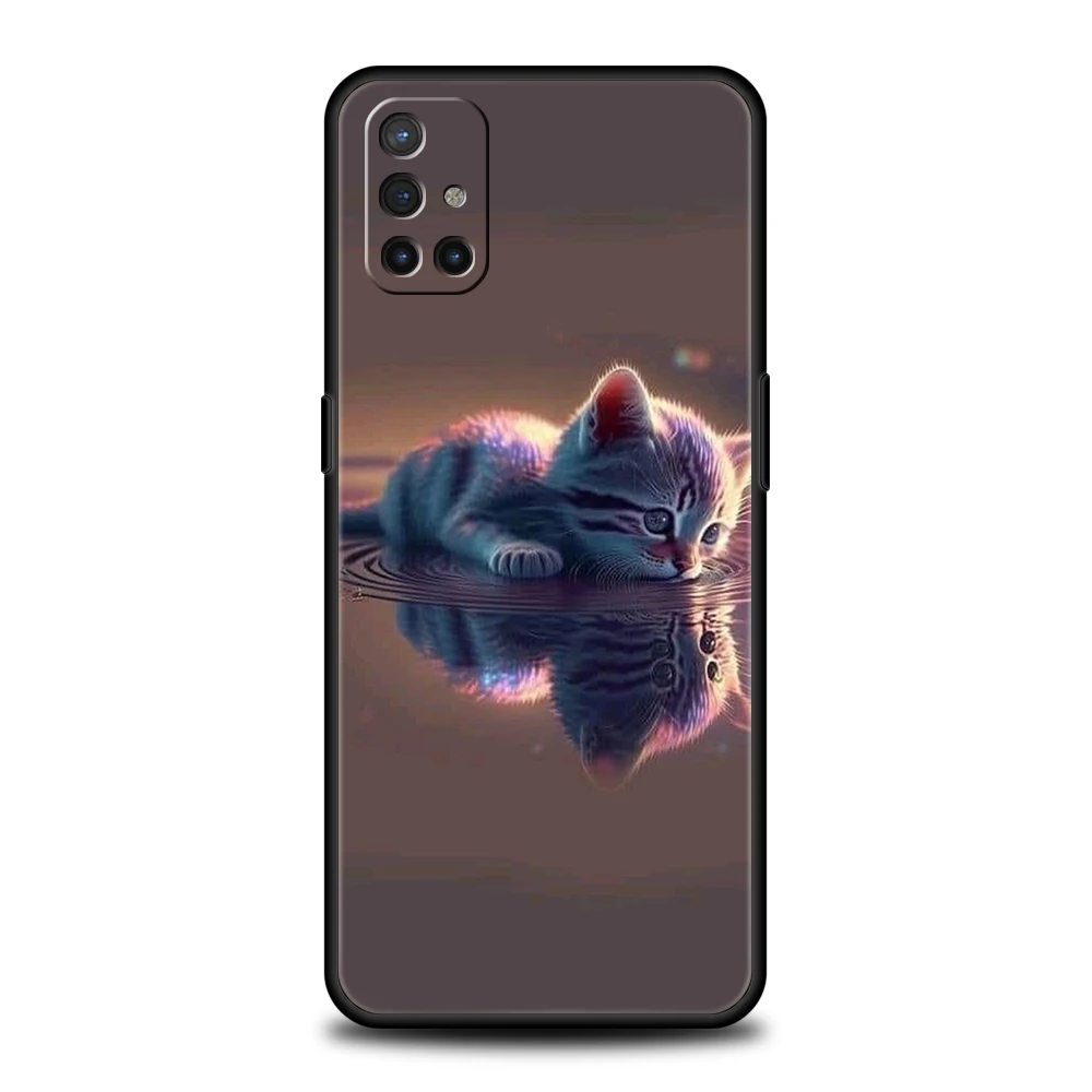 Cartoon Cat Silicone Phone Case - Stylish and Protective Cover Shell