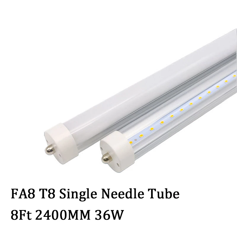FA8 Короткая игла T8 светодиодный Tube 10 шт. 8 футов 2,4 М 36 Вт специализированное освещение для школ, офисов, заводов, супермаркетов, торговых центров