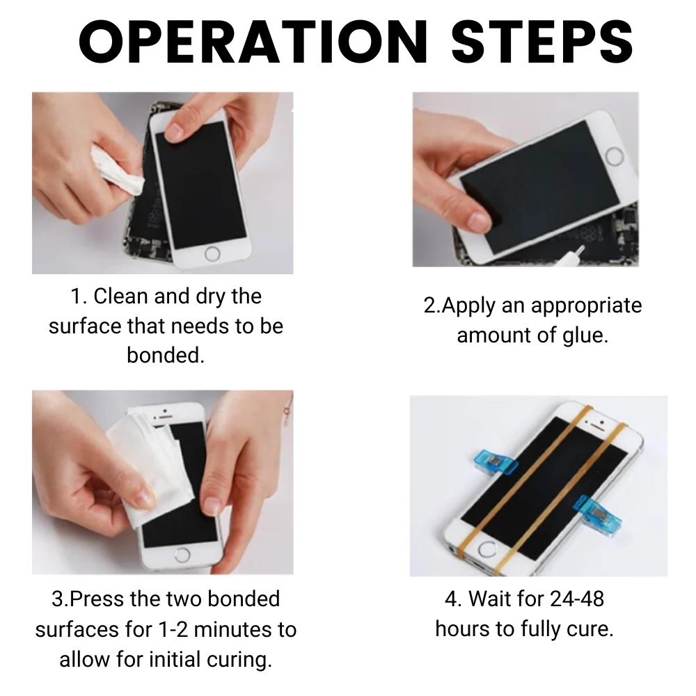 Ultra-Strong Black Anti-Vibration Electronic Adhesive Glue