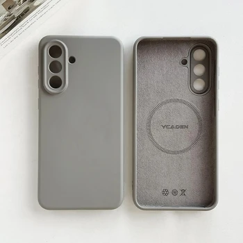 Original Liquid Silicone Magnetic Case For Samsung Galaxy S26 S25 S24 S 26 Ultra Plus S26Ultra Cases Wireless Charge Soft Cover 1