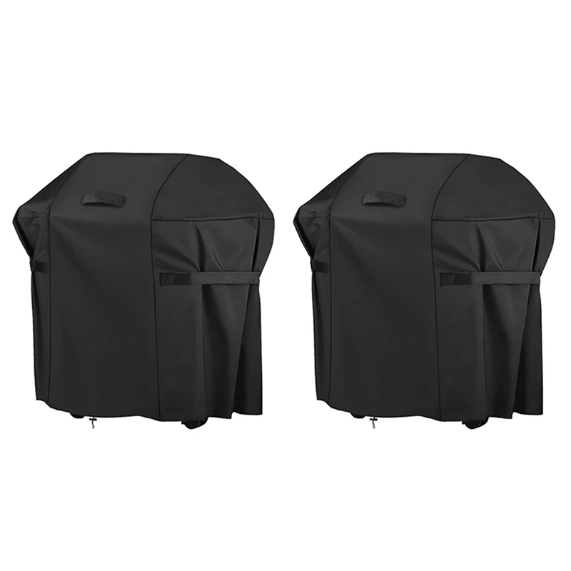 

2X BBQ Cover, Waterproof 420D Heavy Duty Oxford Fabric Outdoor Dustproof Gas Grill Cover For BBQ Accessories-A
